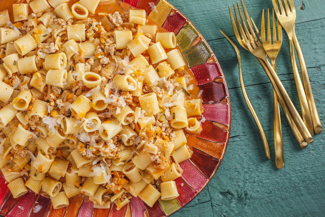 Rachael’s Chicken and Vegetable Ragu with Rigatoni