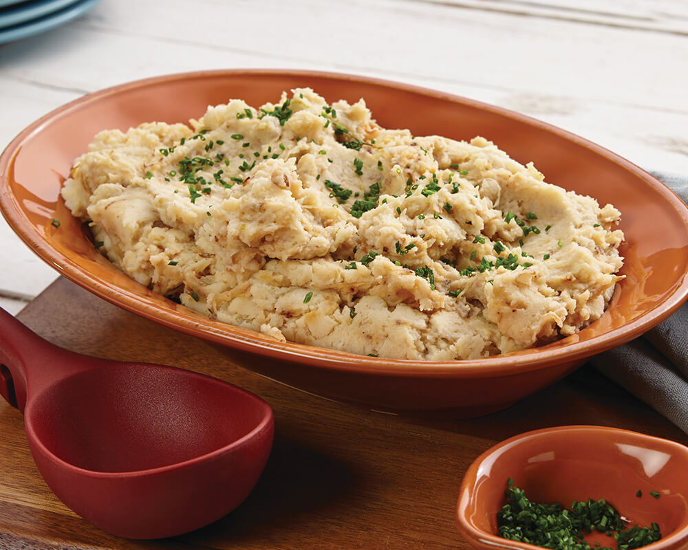 Cheddar, Horseradish and Chive Mashed Potatoes