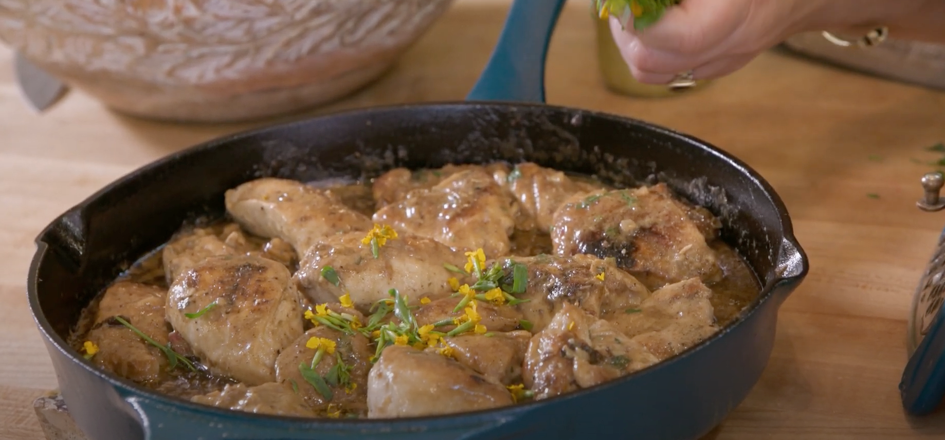 Rachael Ray's Meals in Minutes Recipe -Tangy, Creamy Vinegar Chicken with Tarragon  