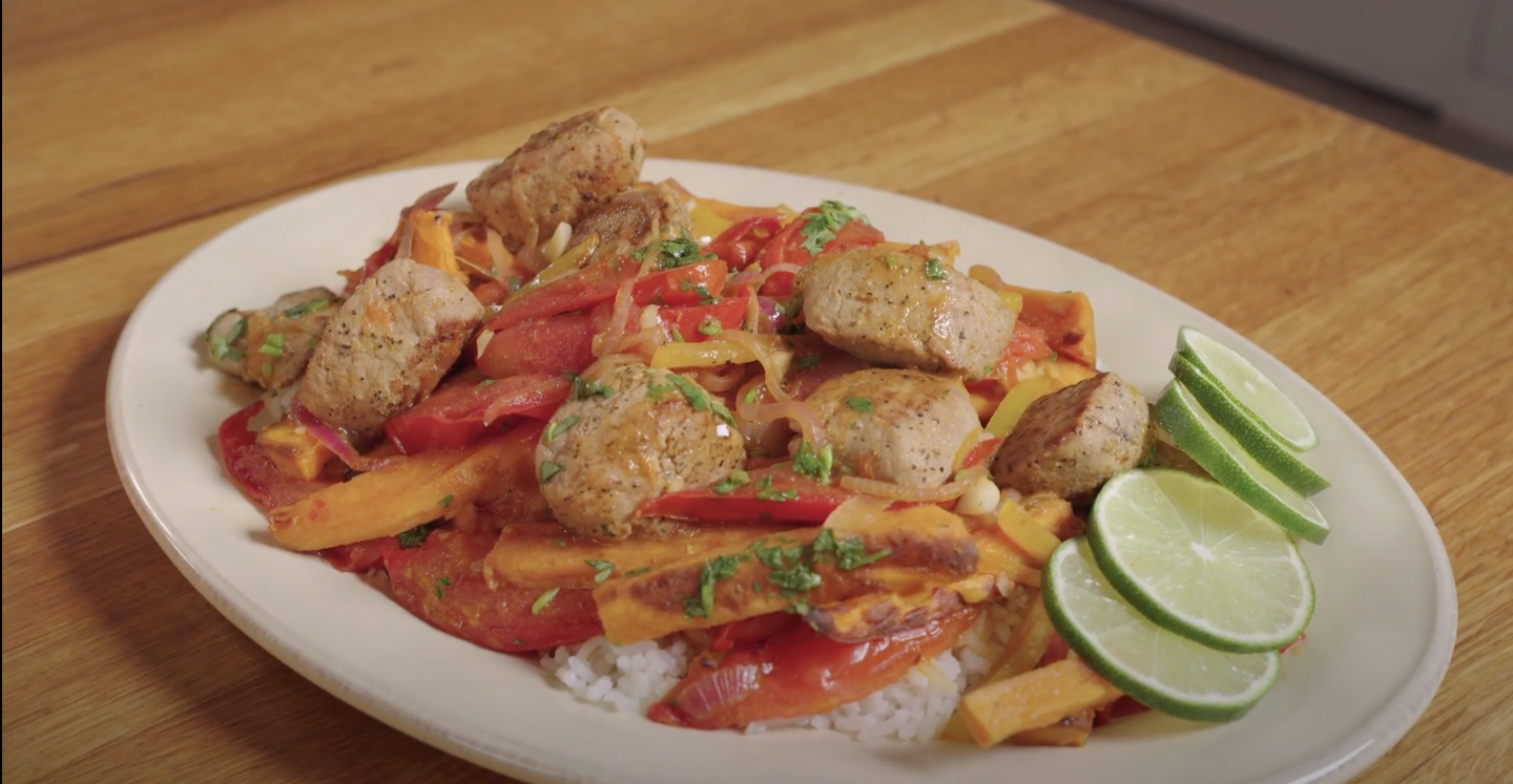 Lomo Saltado with Pork and Sweet Potatoes Recipe from Global Soul Kitchen