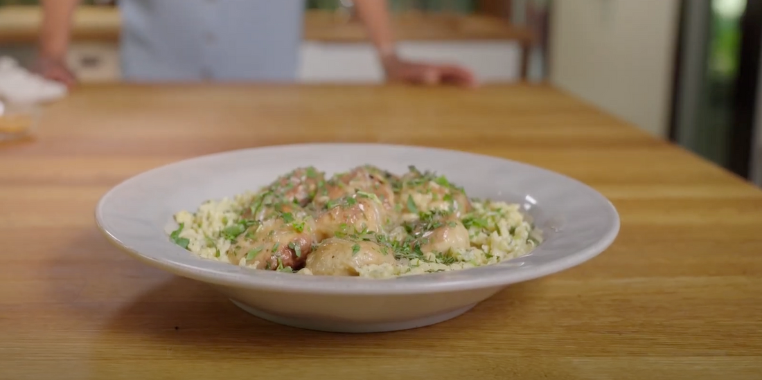Smothered Meatballs with Spaetzle