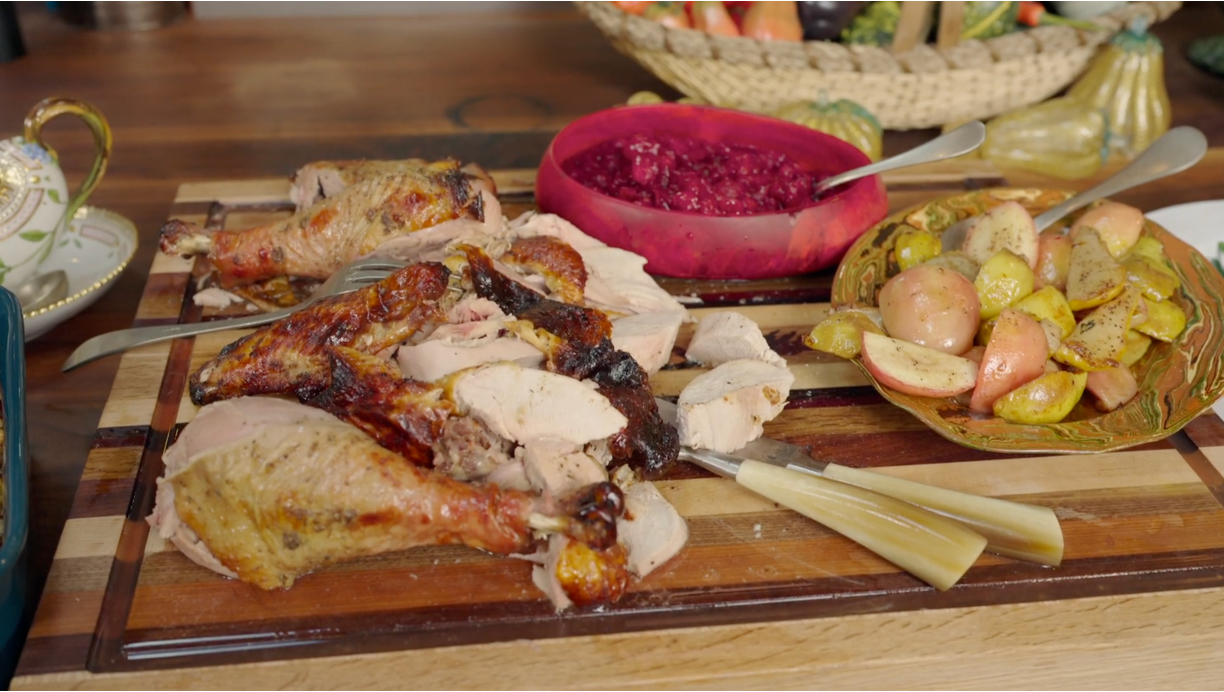 Rachael Ray's Holidays Smoked Turkey Dinner Recipe