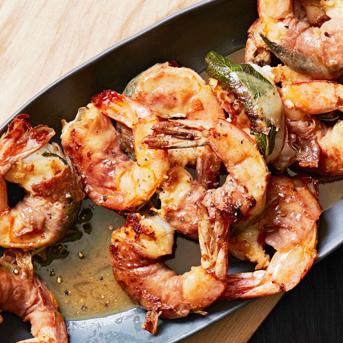 Tapa: Serrano Ham-Wrapped Prawns