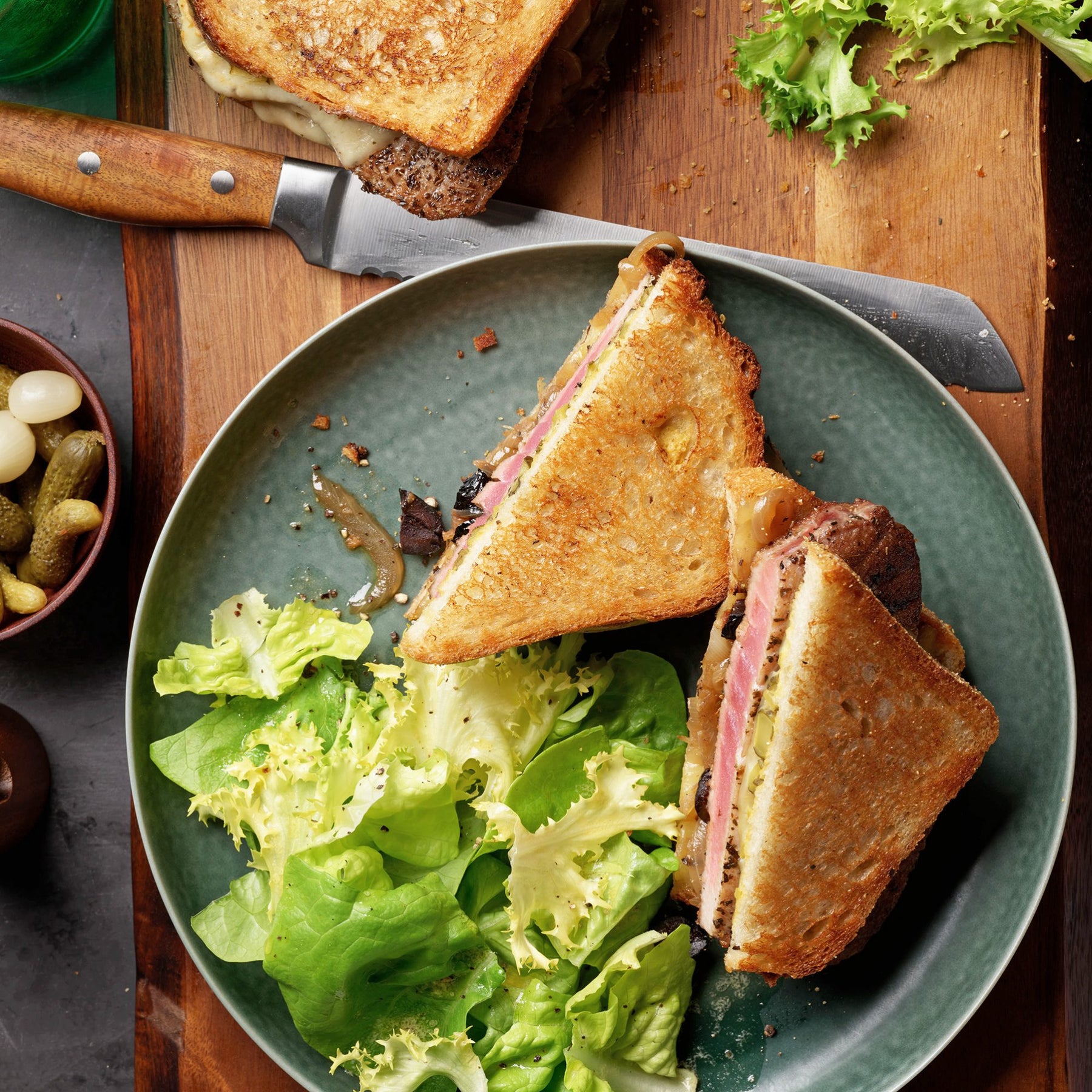 Tuna Steak Patty Melts