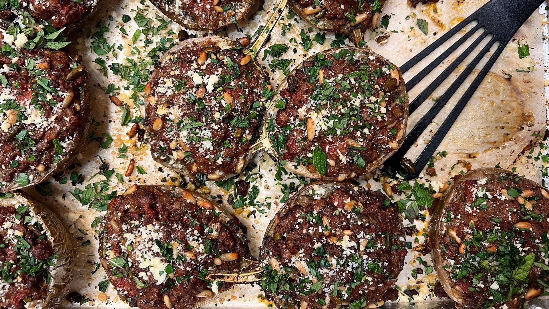 Stuffed Eggplant Rachael Ray