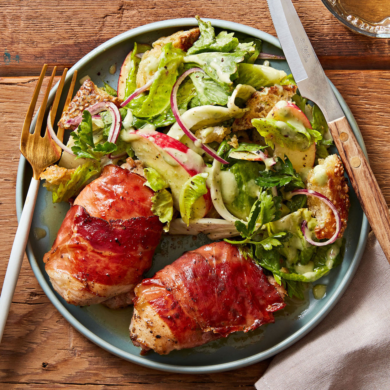 Smoked Prosciutto-Wrapped Chicken Thighs