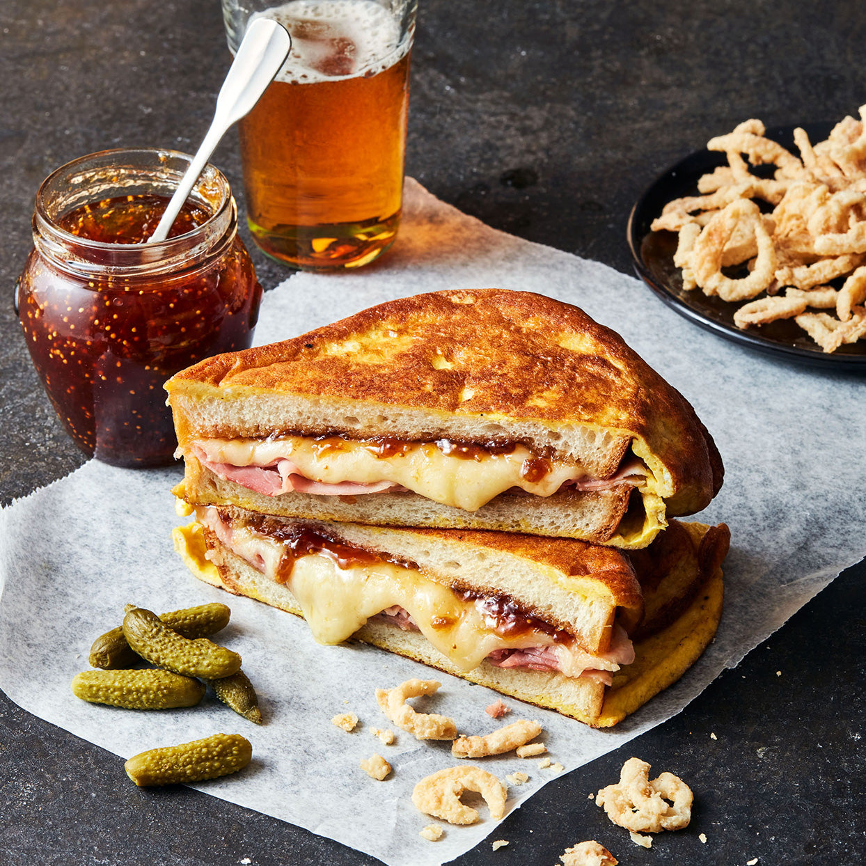 Rach's 3 Minute Meal: Fig & Fontina Monte Cristo