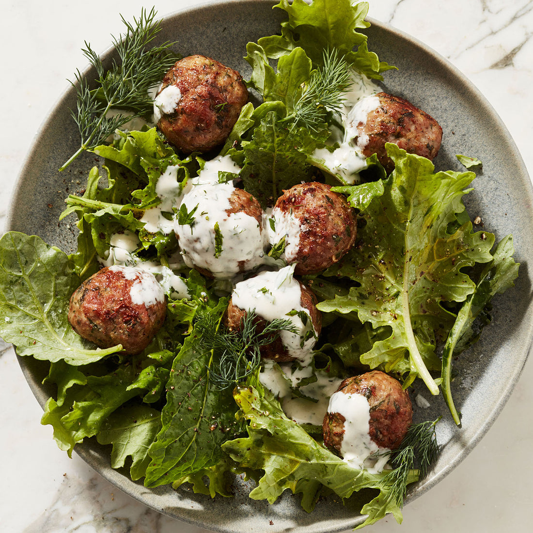 Lamb Meatballs with Tahini-Yogurt Sauce