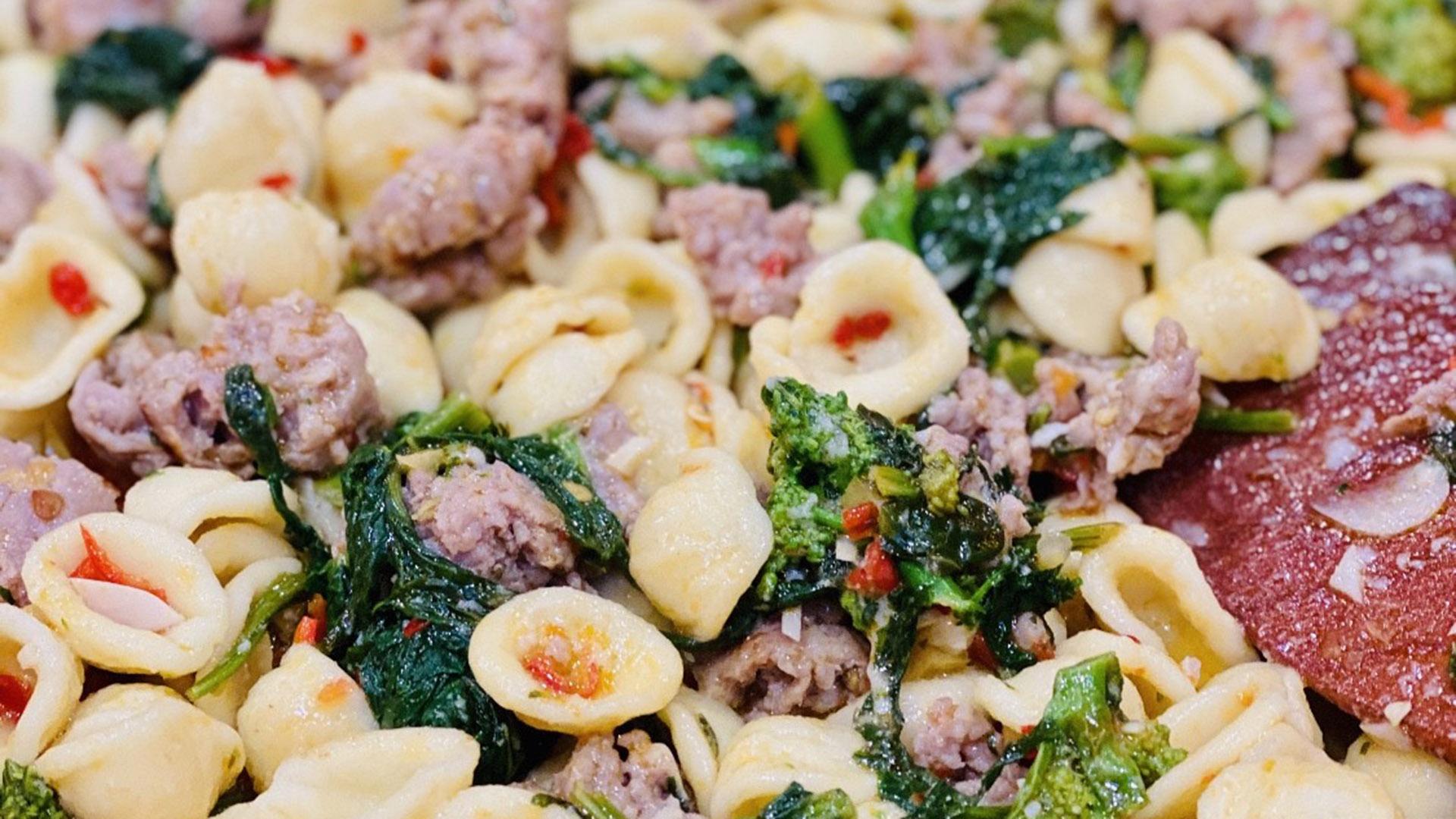 Orecchiette and Broccoli Rabe With or Without Sausage
