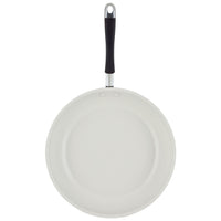 Ceramic Nonstick Frying Pan with black handle, made of high-performance aluminum.