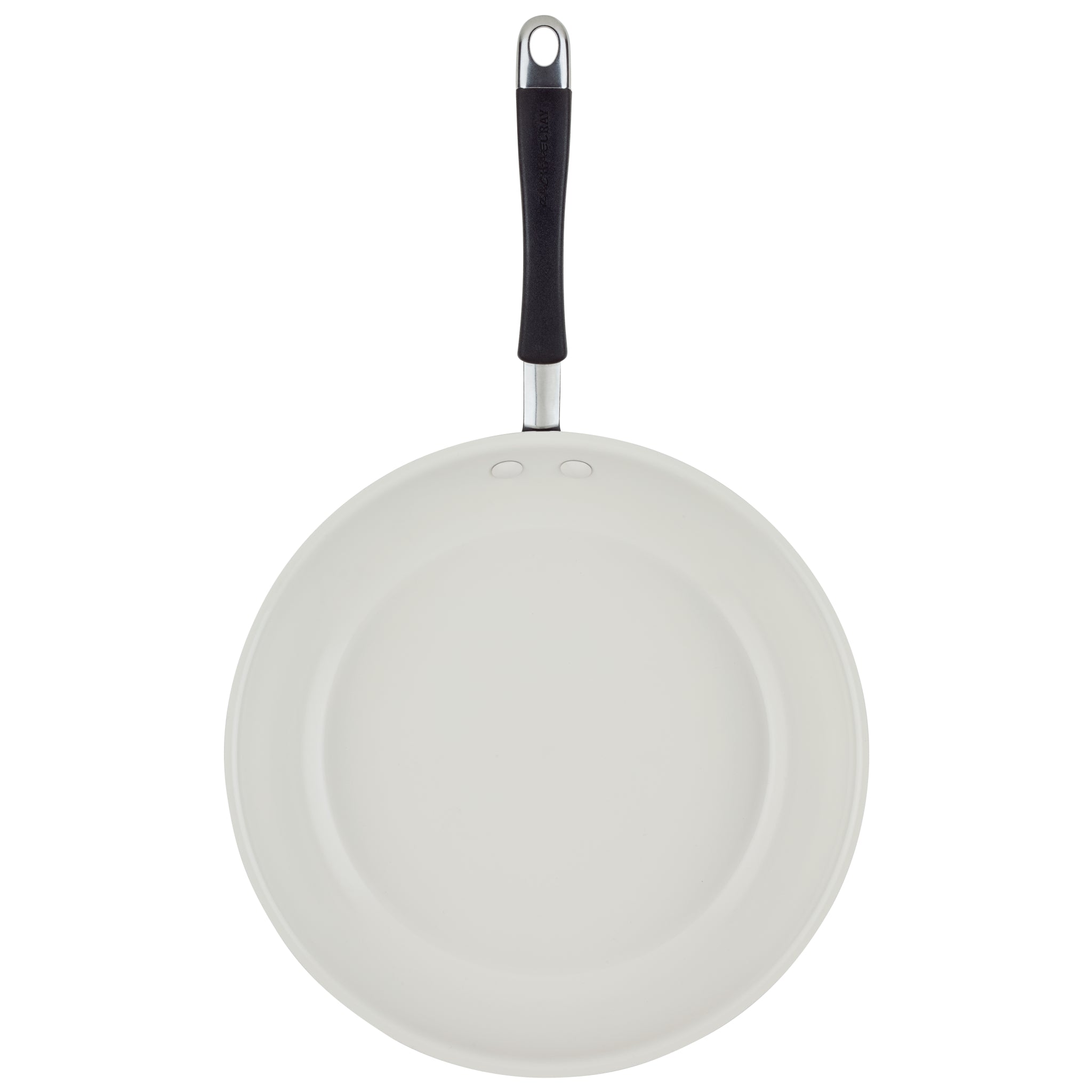 Ceramic Nonstick Frying Pan with black handle, made of high-performance aluminum.