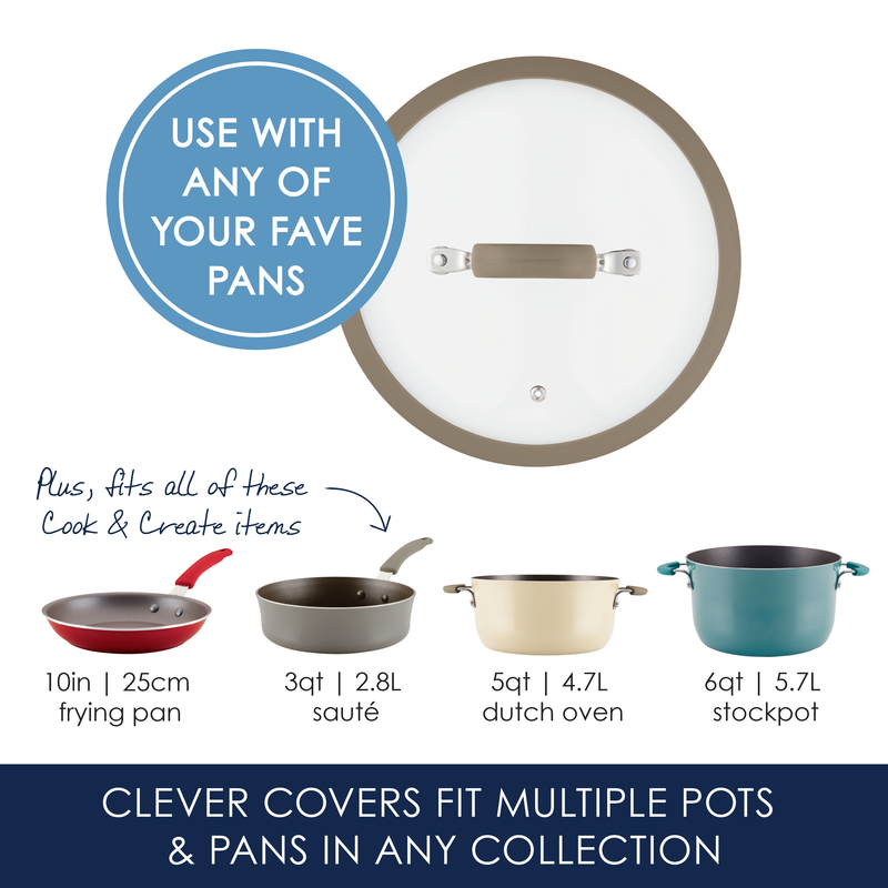 10-Inch Silicone-Rimmed Lid