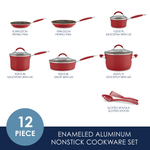 12-Piece Cucina Nonstick Cookware Set 16339 - 28816502194358