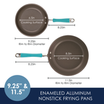 9.25" and 11" Cucina Nonstick Frying Pan Set 16347 - 28816557965494