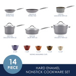 14-Piece Cucina Nonstick Cookware and Measuring Cup Set 17218-TE02 - 28816145776822