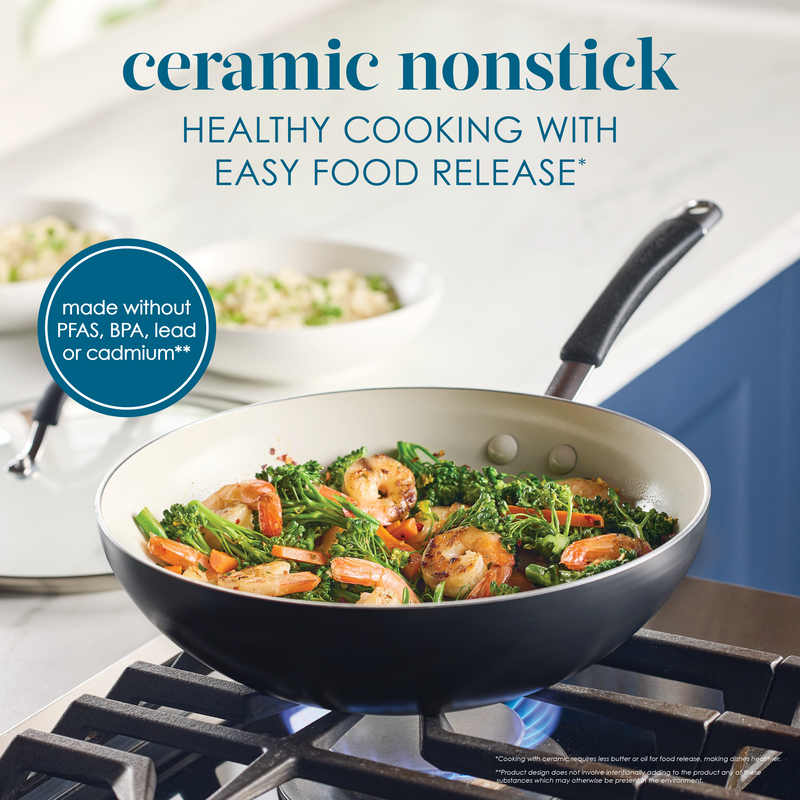 Cucina Ceramic Nonstick Stir Fry Pan