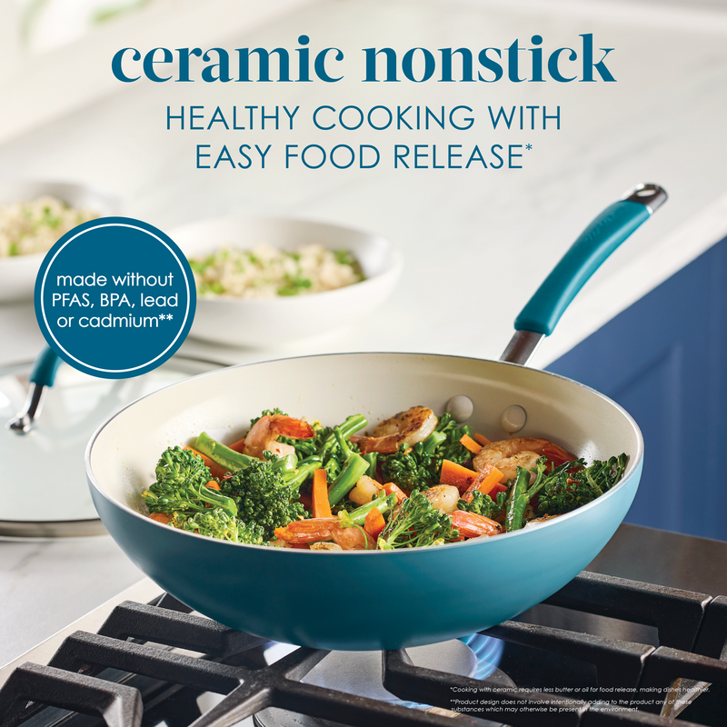 Cucina Ceramic Nonstick Stir Fry Pan