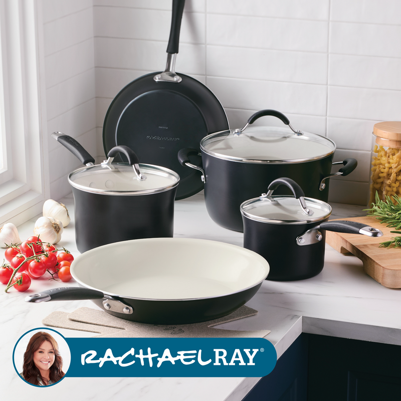 10-Piece Cucina Ceramic Nonstick Cookware Set