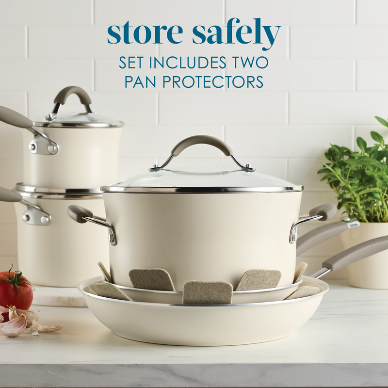 10-Piece Cucina Ceramic Nonstick Cookware Set