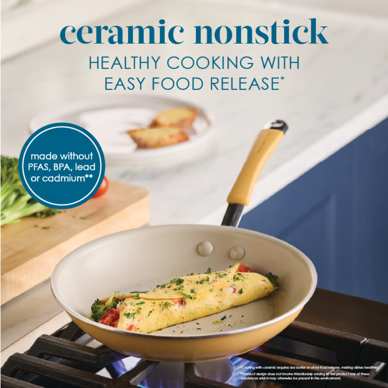 10-Piece Cucina Ceramic Nonstick Cookware Set