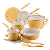 13-Piece Ceramic Nonstick Cookware Set with pans, lids, and utensils.