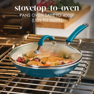 8-Piece Cucina Ceramic Nonstick Cookware Set