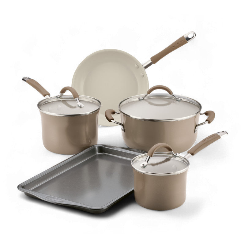 8-Piece Cucina Ceramic Nonstick Cookware Set