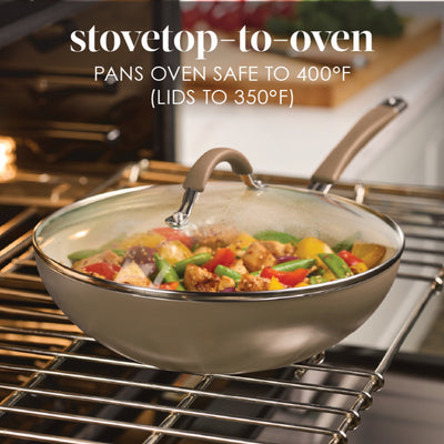 Cucina Ceramic Nonstick Stir Fry Pan
