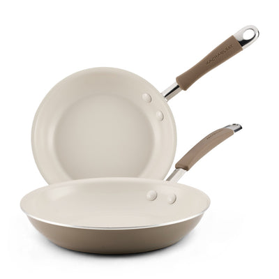 2-Piece Cucina Ceramic Nonstick Skillet Set