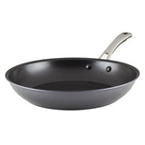 Non-stick frying pan with a stainless steel handle.