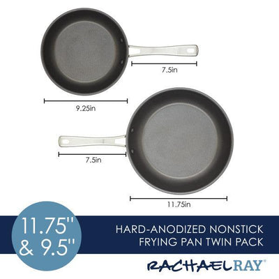 2-Piece Cook + Create Hard Anodized Nonstick Frying Pan Set