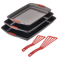 A 5-Piece Nonstick Sheet Pan and Turner Set is displayed, perfect for whipping up Rachael Ray's Yum-o!® recipes.