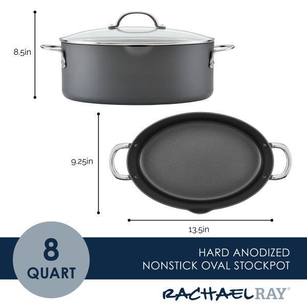 HA1 Hard Anodized Nonstick Cookware, Stockpot with Lid, 8 quart