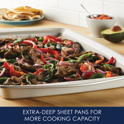 3-Piece Nonstick Covered Cake Pan & Baking Sheet Set