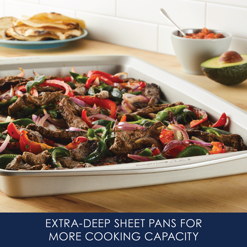 3-Piece Nonstick Covered Cake Pan & Baking Sheet Set