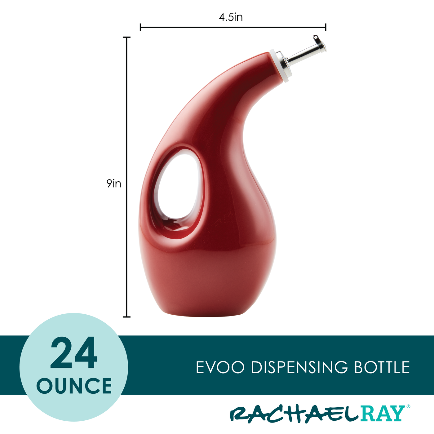 24-Ounce EVOO Bottle | Cranberry Red