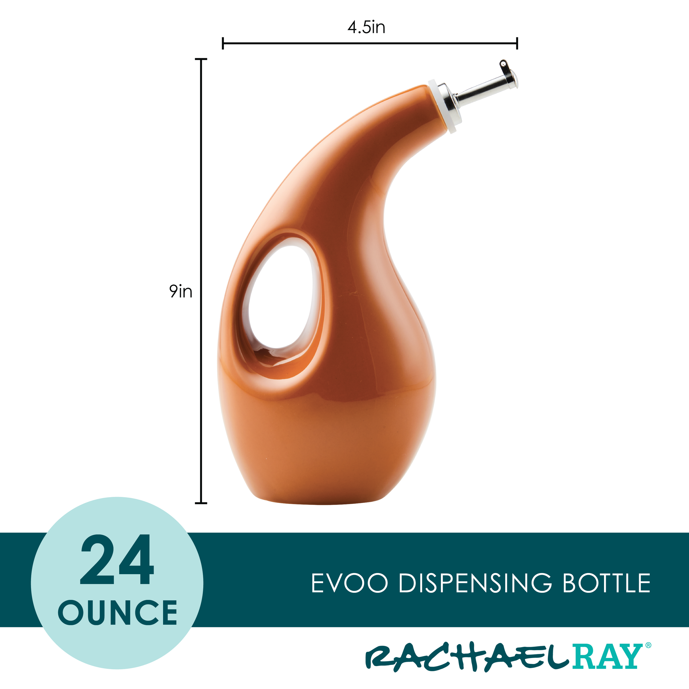 24-Ounce EVOO Bottle | Pumpkin Orange