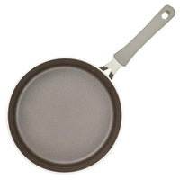 The 3-Quart Cook + Create Nonstick Sauté Pan with Lid, featuring a nonstick cooking surface and a gray handle, is shown on a white background.