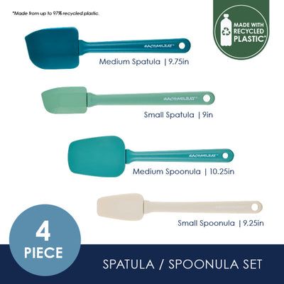 4-Piece Recycled Plastic* Spatula Set