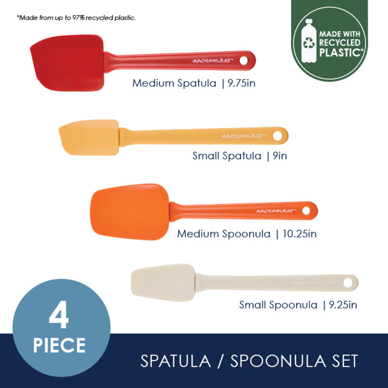 4-Piece Recycled Plastic* Spatula Set