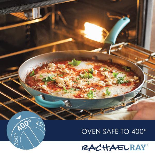 Made from a thicker gauge aluminum, the Cook + Create Nonstick Frying Pan is oven safe up to 400 degrees. Its nonstick surface ensures every pizza slice lifts off smoothly, making it essential for effortless cooking and delicious results.