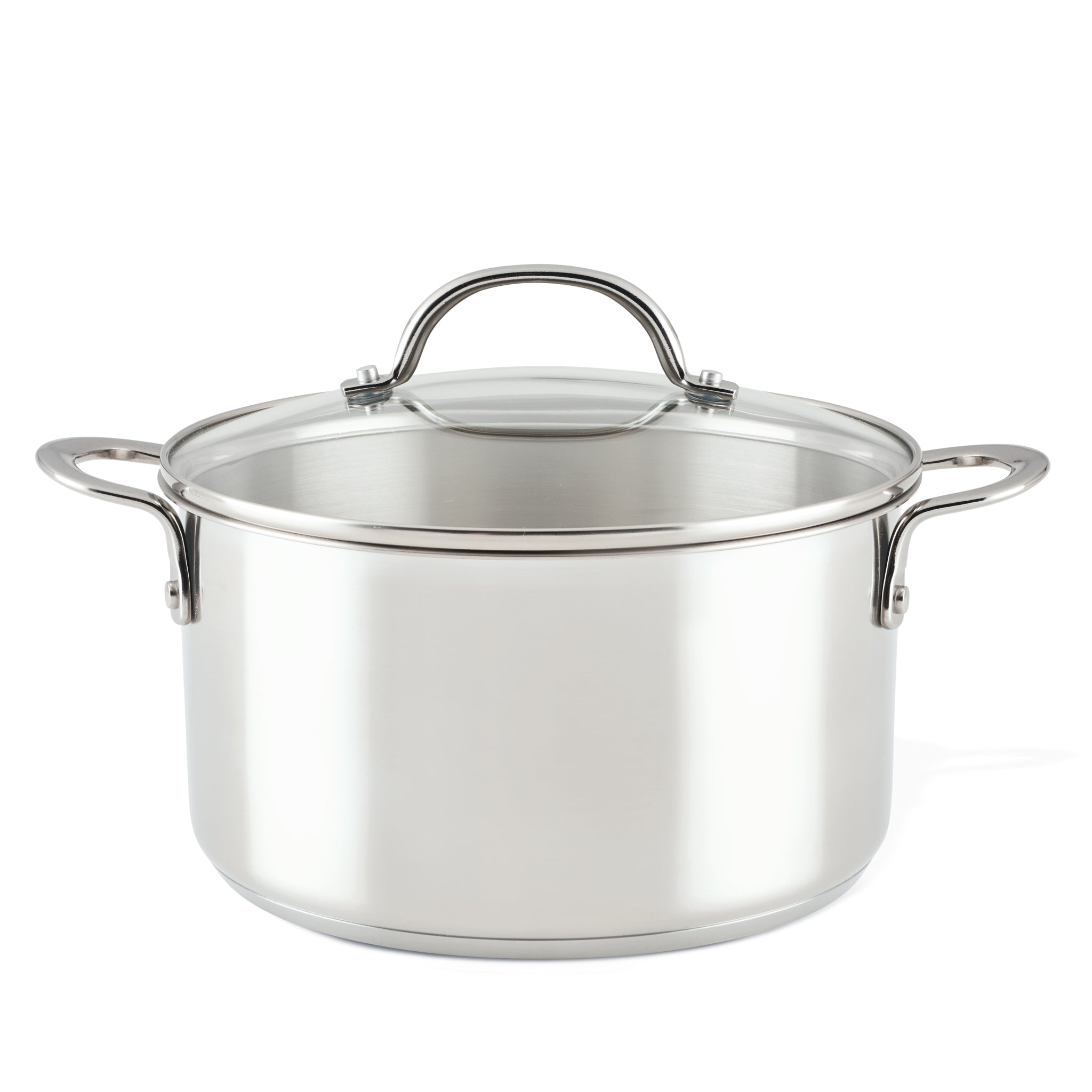 Introducing the 6-Quart Stainless Steel Induction Stockpot with Lid, featuring a durable stainless steel construction, robust handles, and a stylish glass lid. Built to meet professional-grade standards, it's ideal for all your culinary needs.