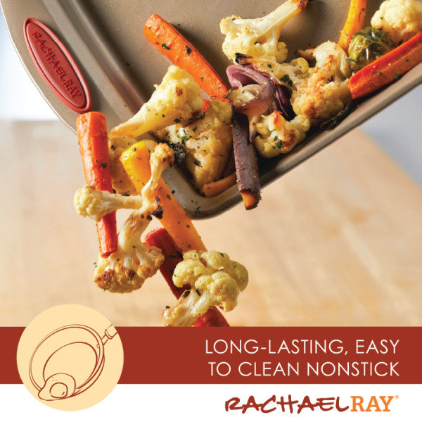 With the 4-Piece Nonstick Bakeware Set, roasted vegetables glide effortlessly off the heavy gauge steel surface.