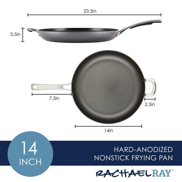 With a durable hard-anodized aluminum build, the Cook + Create Hard Anodized Nonstick Frying Pans offer a triple-layer nonstick surface for easy cooking and cleaning, complete with the signature Rachael Ray logo.