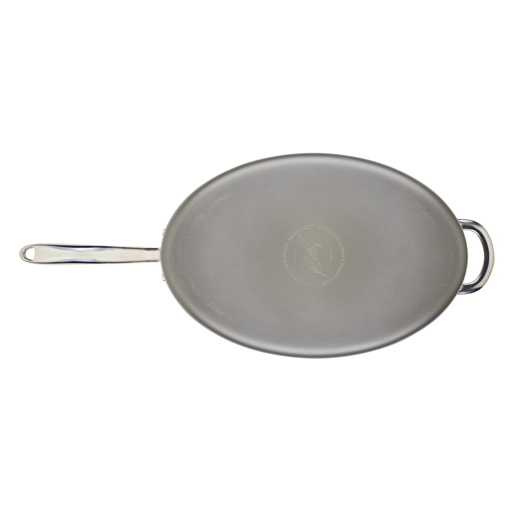 ROYDX Stainless Steel Skillet Saute Pan, 5 Quart Tri-ply Nonstick