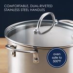 6-Quart Stainless Steel Induction Stockpot with Lid 70063 - 28190144921782