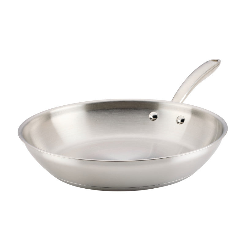 12.5-Inch Stainless Steel Frying Pan