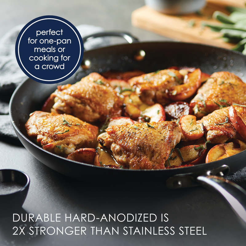 14-Inch Professional Hard Anodized Nonstick Frying Pan