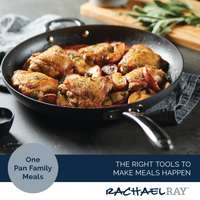 Cook a one-pan dish of chicken, potatoes, and herbs in a 14-Inch Nonstick Frying Pan.