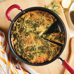 12.5-Inch Create Delicious Anodized Nonstick Induction Deep Frying Pan with Helper Handle 80180 - 28819574980790